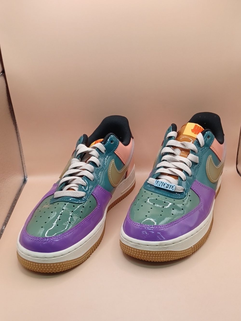 PreOwned Nike Undefeated X Air Force 1 Low Top Sneaker-Celestine Blue M Size 8.5